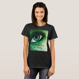 Camiseta quando irlandeses os olhos estão sorrindo