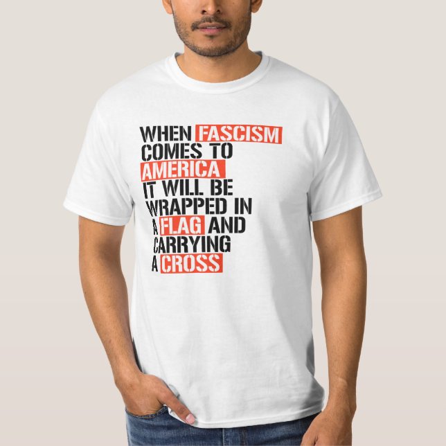 Camiseta Quando o fascismo chega à América (Frente)