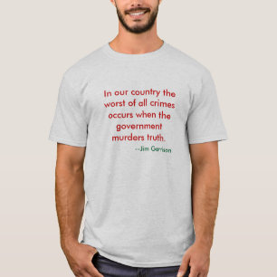 Camiseta Quando o governo assassinar a verdade