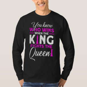 Camiseta Quando O Rei Luta Contra O Reprodutor De Xadrez Da