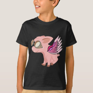 Camiseta Quando os porcos voam, os porcos voadores