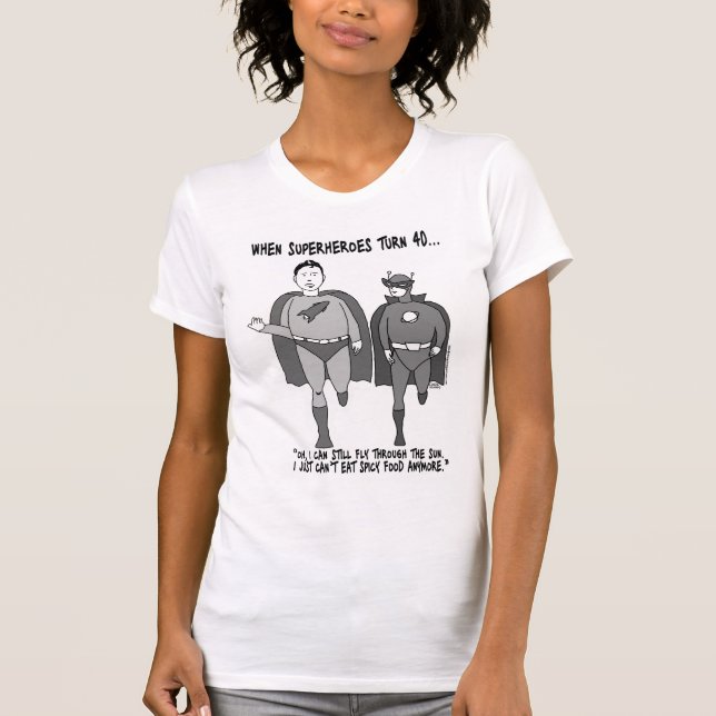 Camiseta Quando os super-herói girarem o pequeno t-shirt de (Frente)