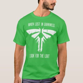 Camiseta Quando perdido na escuridão procure por moscas-da-