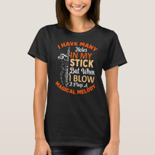Camiseta Quando Sopro, Joga Melody Flute Player Flutist G