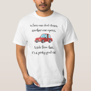 Camiseta Quando Uma Porta Fecha A Piada Engraçada Do Carro