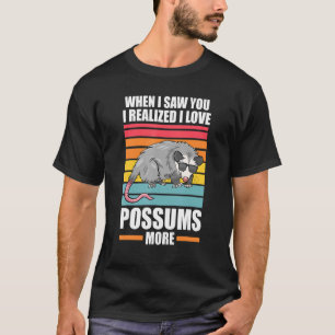 Camiseta Quando Vi Você, Percebi Que Eu Amo Possum Anim