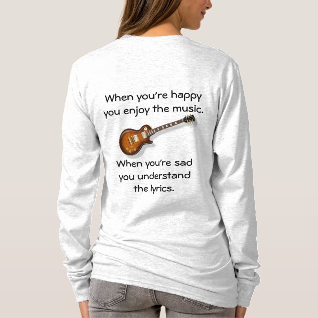 Camiseta Quando você está feliz (Verso)