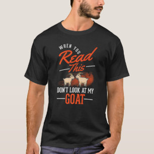 Camiseta Quando você lê isso, não olhe para o meu coração