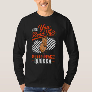Camiseta Quando você ler isto não olhe para o meu Quokka