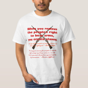Camiseta Quando você remover o pessoa direito para carregar