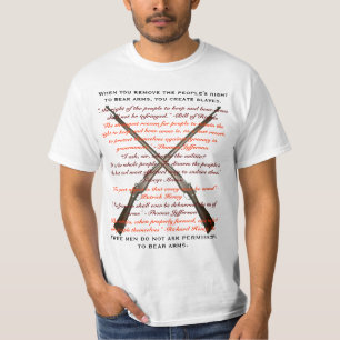 Camiseta Quando você remover o pessoa direito para carregar