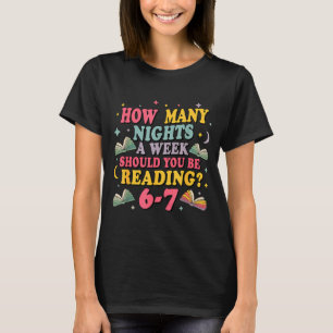 Camiseta Quantas Noites Lendo 67 Meme Seis Sete Professor