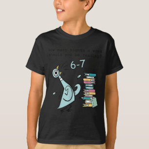 Camiseta Quantas Noites Por Semana Você Deve Estar Lendo 6 