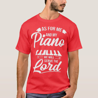Camiseta Quanto a mim e ao meu Piano, serviremos ao Senhor