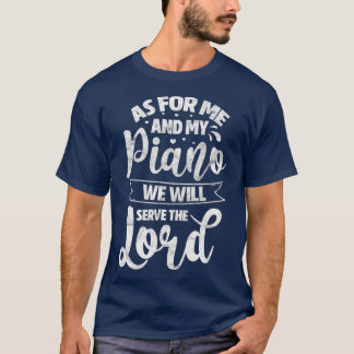 Camiseta Quanto a mim e ao meu Piano, serviremos ao Senhor
