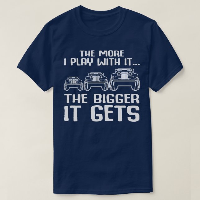 Camiseta Quanto mais eu brinco com ele maior fica (Frente do Design)