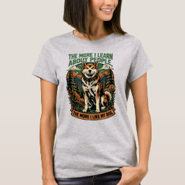 Camiseta Quanto mais eu gosto do meu cachorro