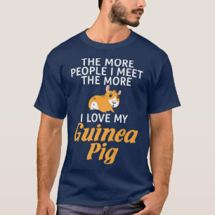 Camiseta Quanto mais pessoas eu encontro, mais eu adoro o m