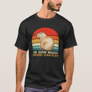 Camiseta Quanto Mais Tempo Posso Capybara Sarcastic Meme