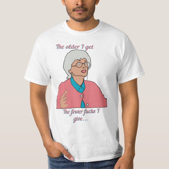 Camiseta Quanto mais velho eu fico (Frente)