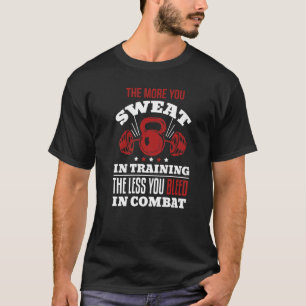 Camiseta Quanto mais você transa no treinamento, menos sang