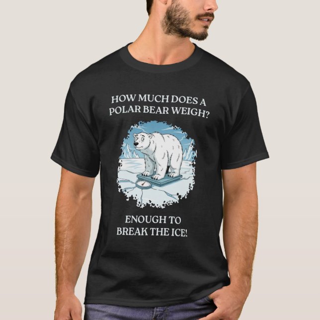 Camiseta Quanto pesa um urso polar? (Frente)