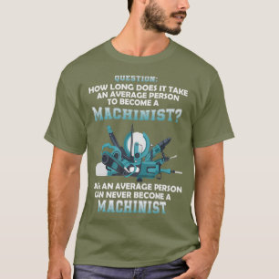 Camiseta Quanto tempo leva uma pessoa média?