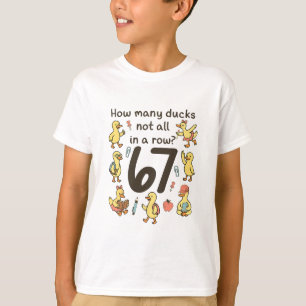 Camiseta Quantos Patos Nem Todos Em Uma Linha Engraçado 67