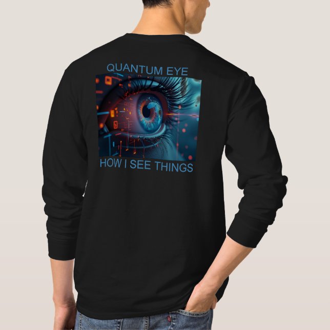 Camiseta Quantum Eye things men black long sleeve shirt bk (Verso)