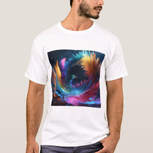 Camiseta Quantum Quetzalquark — uma fusão deslumbrante do m