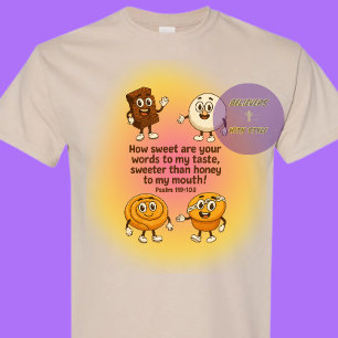 Camiseta Quão doces são as suas palavras DEUS - Cristão
