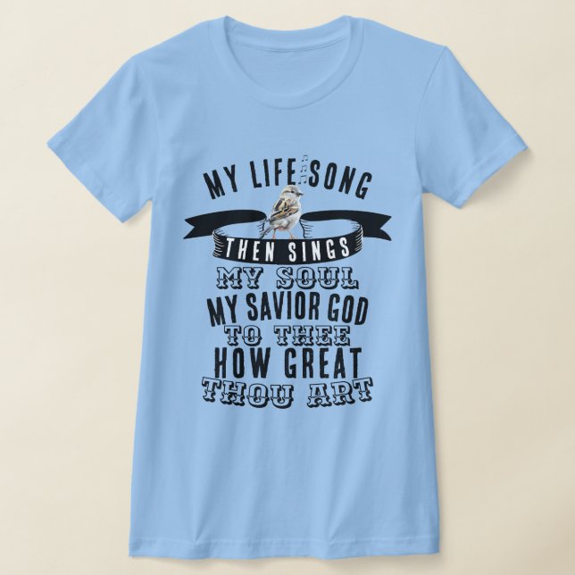 Camiseta Quão Excelente é o vosso Hino de Arte - Notas de M (Postura )
