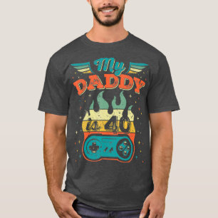 Camiseta Quarenta e quarenta anos, meu Pai, 40 anos, aniver