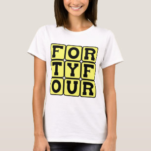 Camiseta Quarenta e Quatro, Número 44