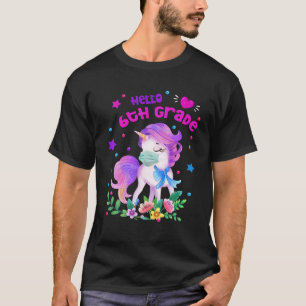Camiseta Quarentena Unicorn Hello 6 Grau Funny Quaranton