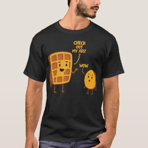 Camiseta Quarta-Feira de Waffle Divertida Tema Para Amante