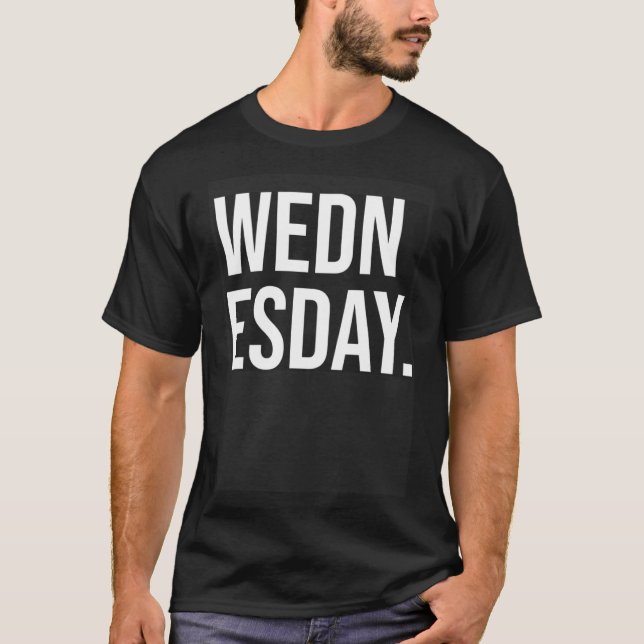 Camiseta Quarta-feira Dia Simples da Tipografia (Frente)
