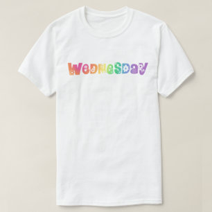 Camiseta Quarta-feira Fofo Dia Da Semana