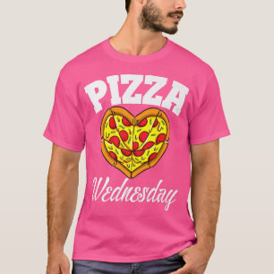 Camiseta Quarta-feira Pizza Noite Engraçada Pizza Lover Ráp