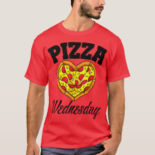 Camiseta Quarta-feira Pizza Noite Engraçada Pizza Lover Ráp