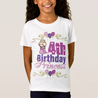 Camiseta Quarta princesa do aniversário