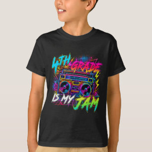 Camiseta Quarta série é o meu jam retrô volta às aulas prof