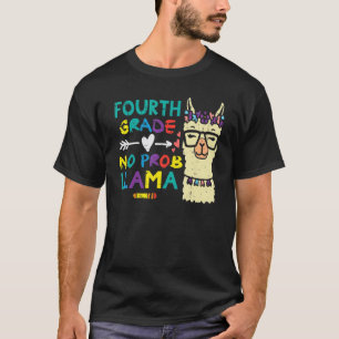 Camiseta Quarta Série Sem Problema Llama 4º Primeiro Dia d
