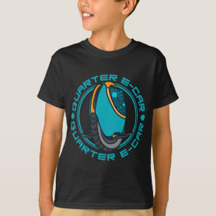 Camiseta Quarter E-Car, Funny Electric Unicycle