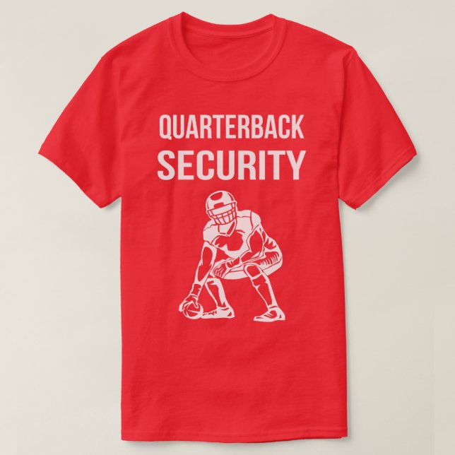 Camiseta Quarterback Security Lineman II (Frente do Design)