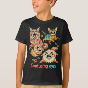 Camiseta Quarteto Curioso do Gato, PNG de Gato Fofo Diversã
