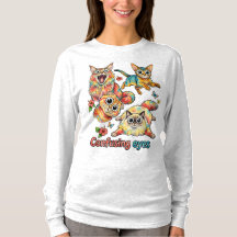 Quarteto Curioso do Gato, PNG Divertido de Gato Fo