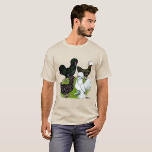 Camiseta Quarteto de frango com chapéu superior