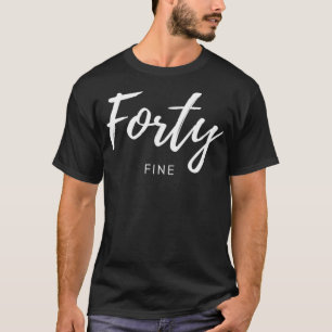 Camiseta Quarto Aniversário 40 Fine
