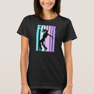 Camiseta Quarto aniversário de dança para raparigas Hiphop